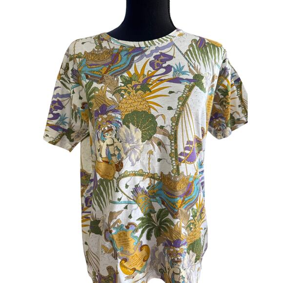 Loewe Floral Tee*BEAUTIFUL Top*Loewe Madrid*EUC*SMALL - Picture 1 of 3